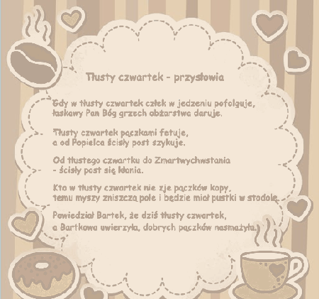Przysłowia na tłusty czwartek